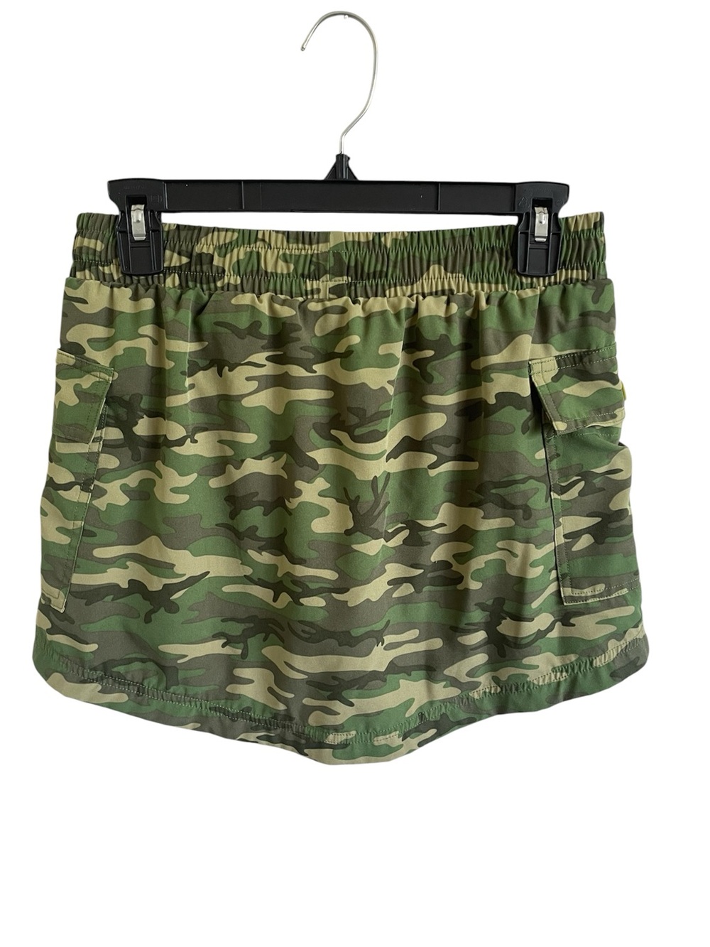 PINK Camo Drawstring Mini Skort with Neon Accents - Picture 2 of 5